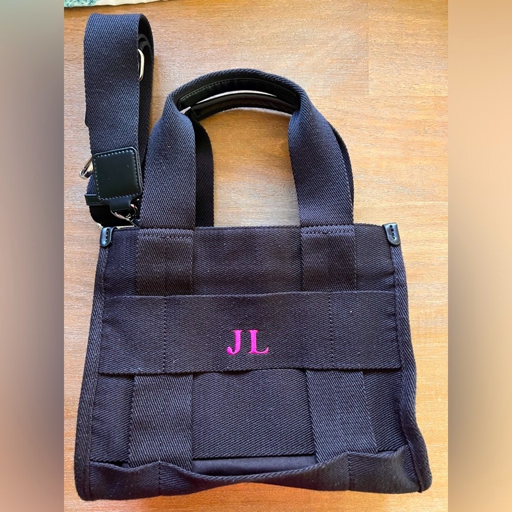 ZARA FABRIC MINI TOTE BAG PERSONALIZED JL